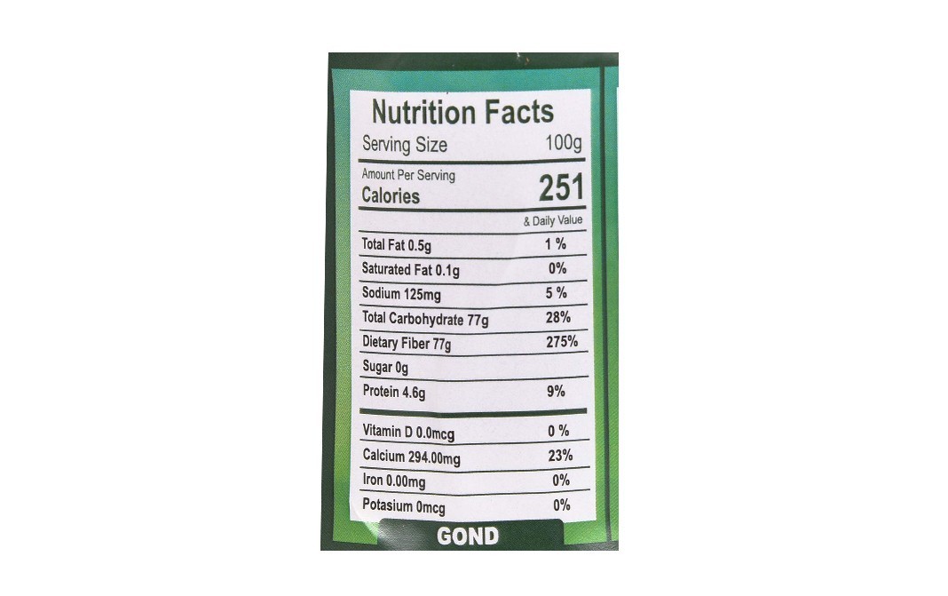 Nutri Miracle Gond    Glass Jar  150 grams